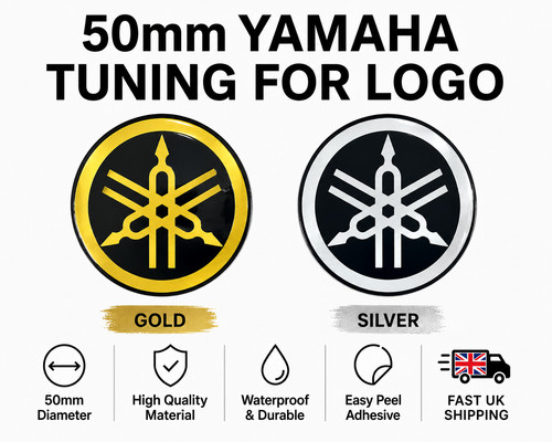 Yamaha tuning fork logo badge - tuning,