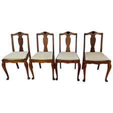 Vintage Chippendale Side Chairs  by Ercol of England Solid Maple set of Four