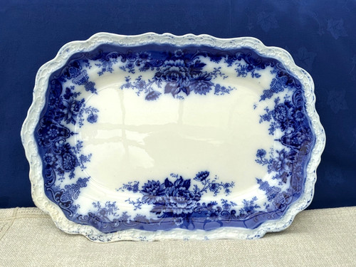 Old wedgwood blue - old, white