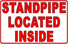 Standpipe Located Inside Sign