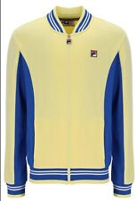 Fila Vintage Borg Wimbledon Settanta Tennis Track Top (Yellow/Blue RRP £80