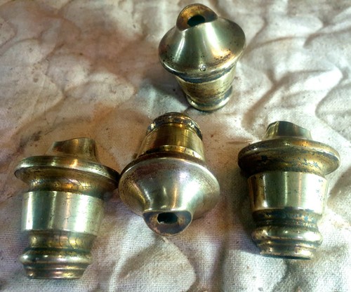 Brass bed rod ends finials - bed,