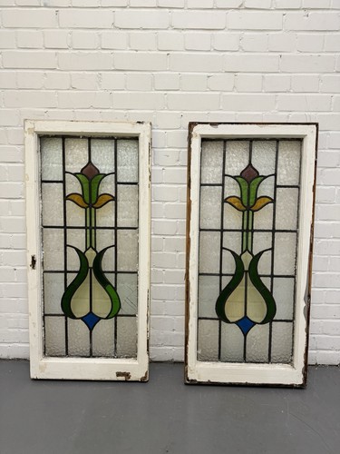 Pair reclaimed leaded light - pair,