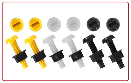 Vehicle number plate screws - 6x,