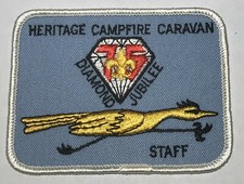 Heritage Campfire Caravan Patch 1985 Diamond Jubilee Staff RC2
