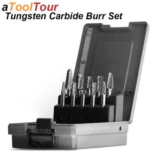 Tungsten carbide burr set 6mm - tungsten,