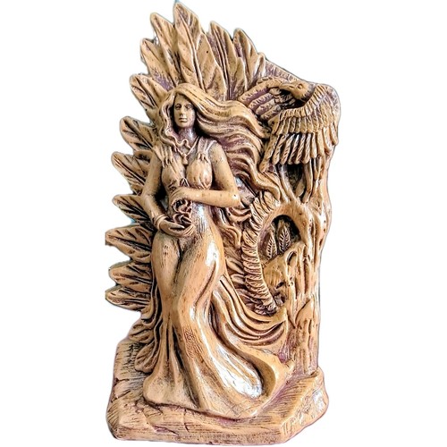 Morrigan goddess with crow - goddess,