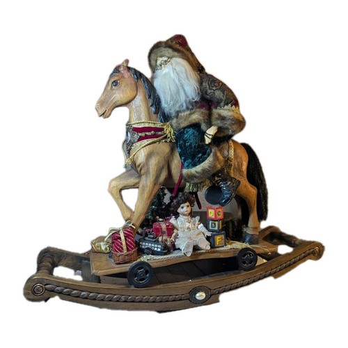 Large rocking santa horse - rocking,