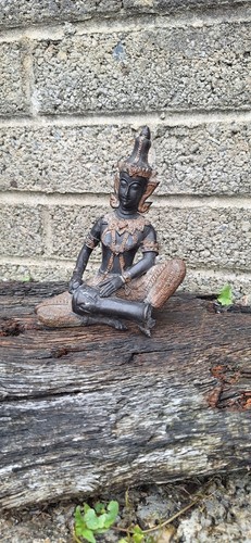 Vintage old bronze buddhist - old,