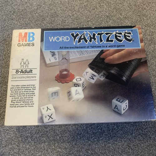 Vintage word yahtzee board - vintage,