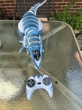  WowWee Roboraptor T-Rex 32" Robot- Rare Blue/white Color  Works with remote 