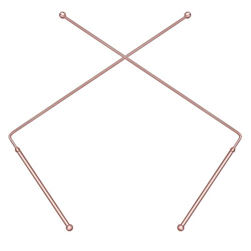 2pcs pure copper dowsing - copper, rods