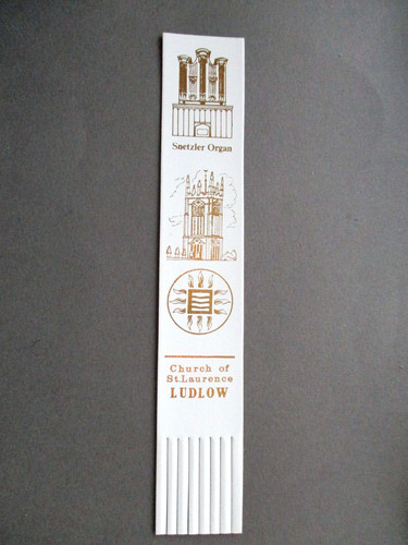 Leather bookmark ludlow - bookmark, church