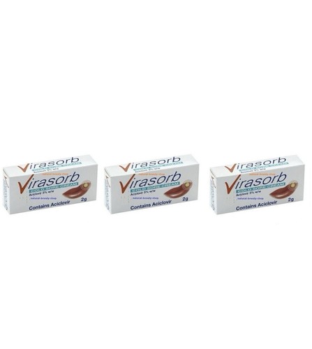 Virasorb cold sore cream - 3x,