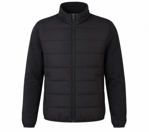 Zara black quilted jacket full - zara,