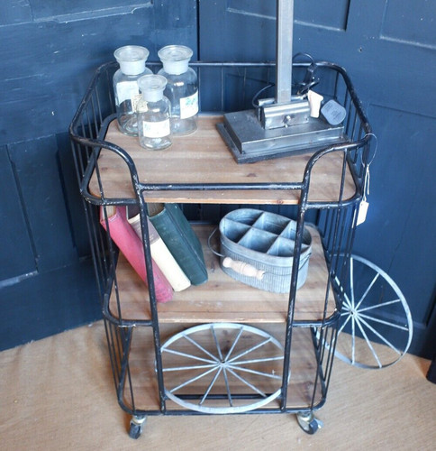 Vintage retro trolley black - vintage,