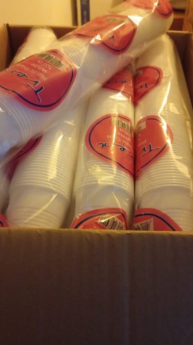 White plastic 7oz cups for - white,