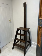 Antique Vintage Oak Library