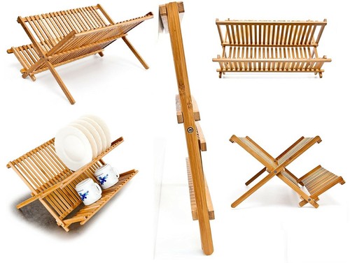 Dish drainer wooden - dish,