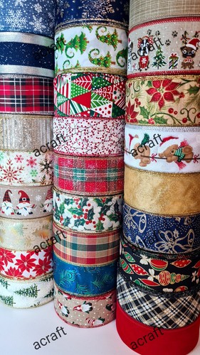 63mm luxury christmas - christmas, ribbon