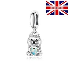 925 Silver Pomeranian Holding