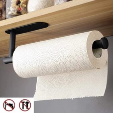 Kitchen Roll Holder Paper Toilet Towel Under Shelf Cabinet Storage Rack Hanger