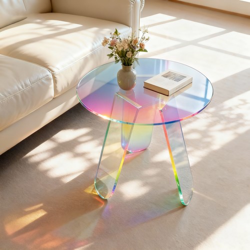 Clear acrylic end table luxury - end,