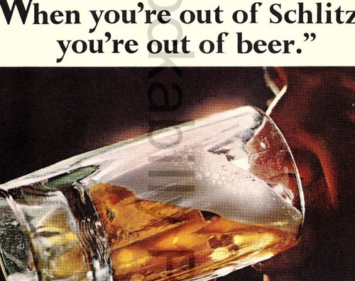 1966 schlitz beer famous retro - 1966,