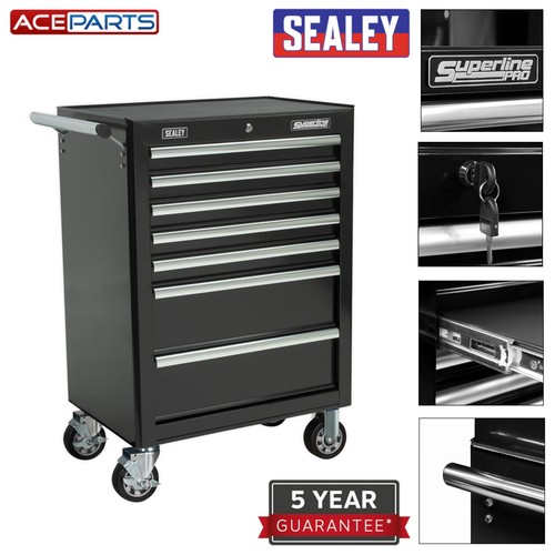 Sealey black tool box chest - black,