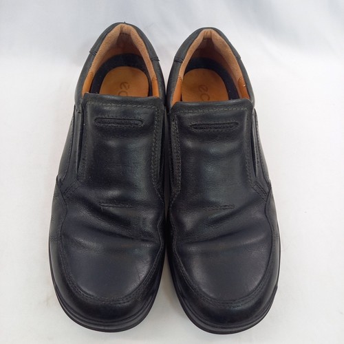 Ecco black leather men casual - leather,