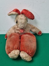 Rare Vintage Chad Valley Hygenic Toys Rabbit Cuddly Toy A/F Made in England