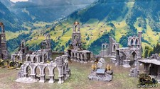 Fantasy Ruins for Medieval Village City 28-32mm Scale for DnD/Wargame/RPG Table
