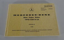 Picture catalogue Mercedes-Benz passenger car V8 engine M 116/M 116 3.8 status 12/1982