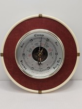 Vintage Retro 7in Shortland SB British Made Barometer Wood, Metal & Plastic trim
