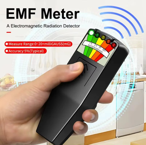 Led emf meter magnetic field - meter,