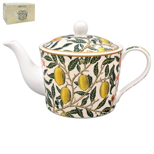 Fine china fruits tea pot - fruits,