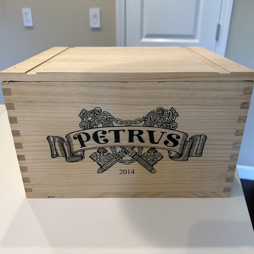 Petrus wooden wine crate - wine,