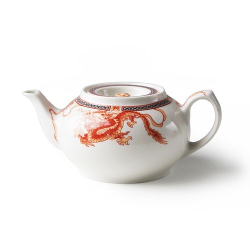 White ceramic chinese dragon - ceramic,