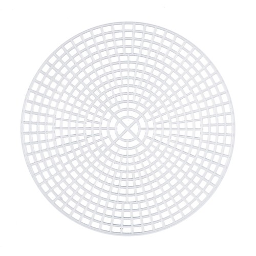Plastic canvas mesh circle - plastic,