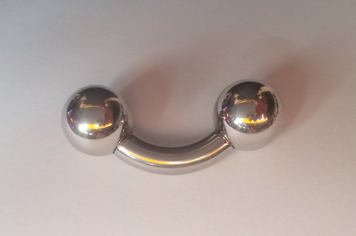 Heavy gauge curved barbell - gauge,