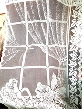 Vintage Pictorial Net / Lace