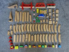 Wooden Train Set 80 Pieces