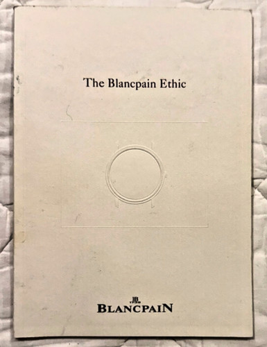 Very rare blancpain - very, etic