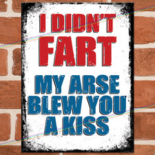 I DIDN'T FART Funny Metal