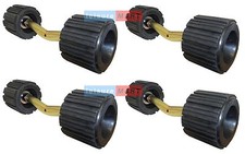 4x Ribbed Boat Trailer Roller