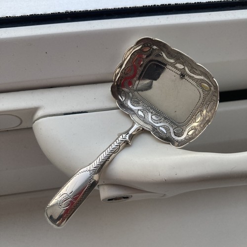 Antique georgian silver caddy - antique,