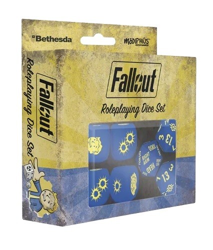 Fallout rpg dice set d20 - fallout,