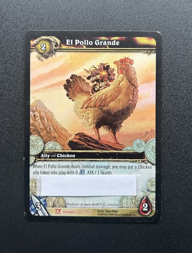Pollo grande loot card - card,