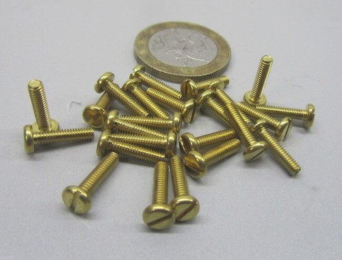 Brass pan head machine screw - head,