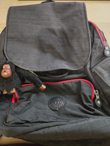 Kipling black city bag with - kipling,